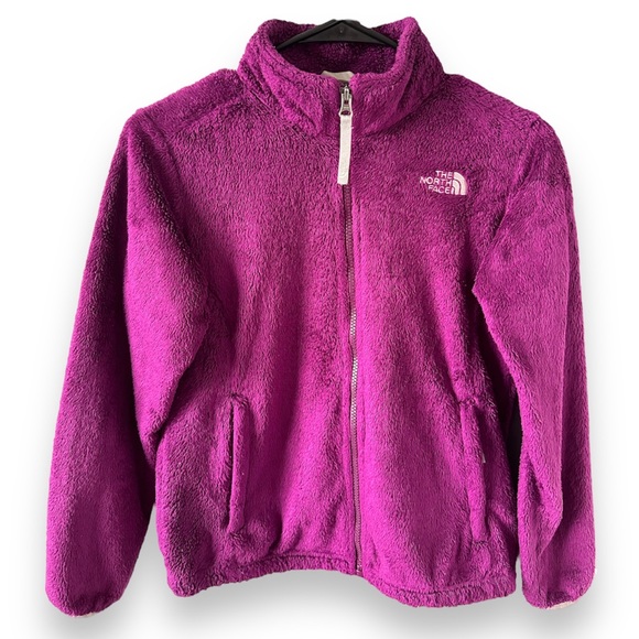 The North Face Osolita Fleece Jacket Purple Cactus Flower Girls’ Size Large - Picture 1 of 8